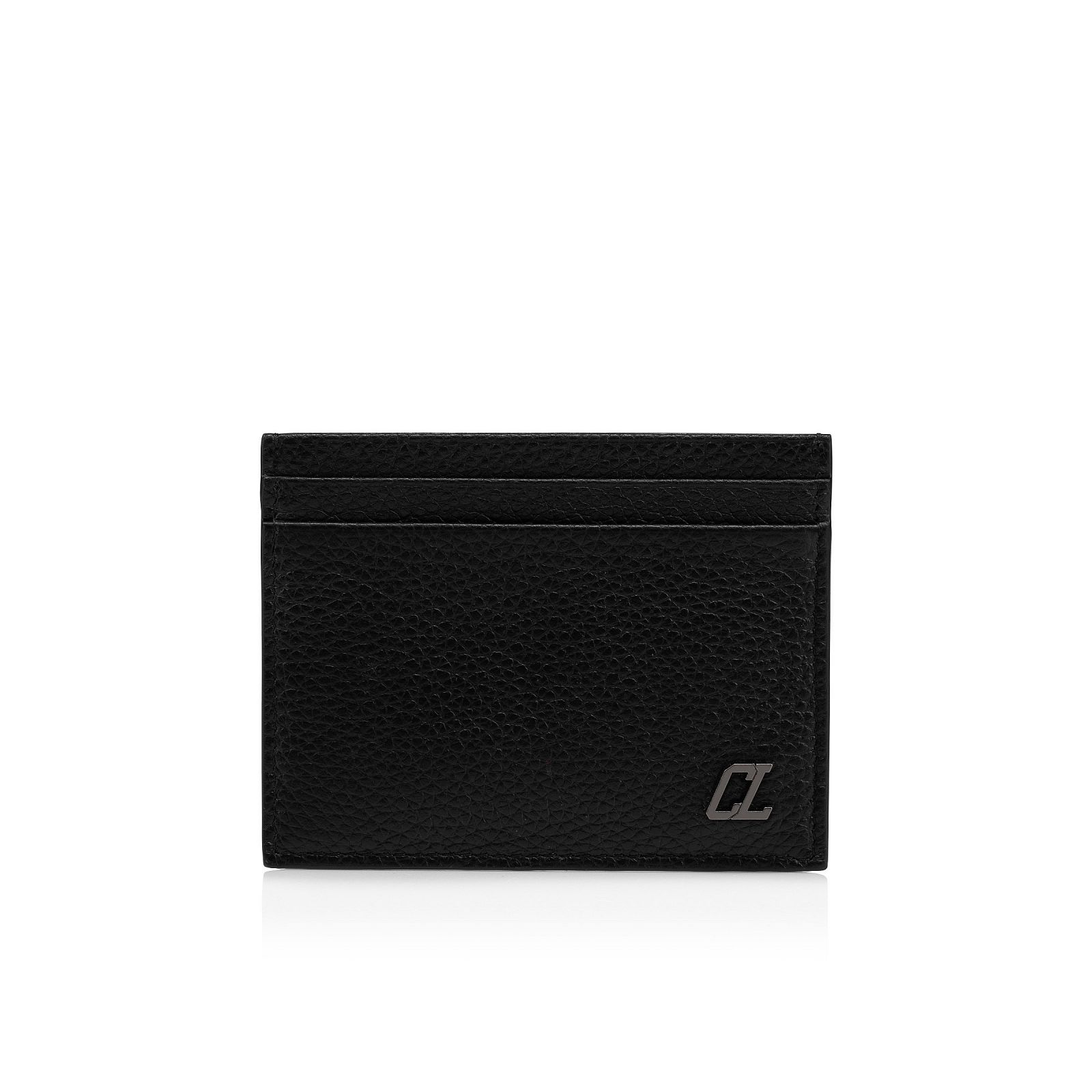 Christian Louboutin正規品/関税送料込み Logo Kios Card Wallet Kios - Card holder - Calf leather and rubber - Loubi