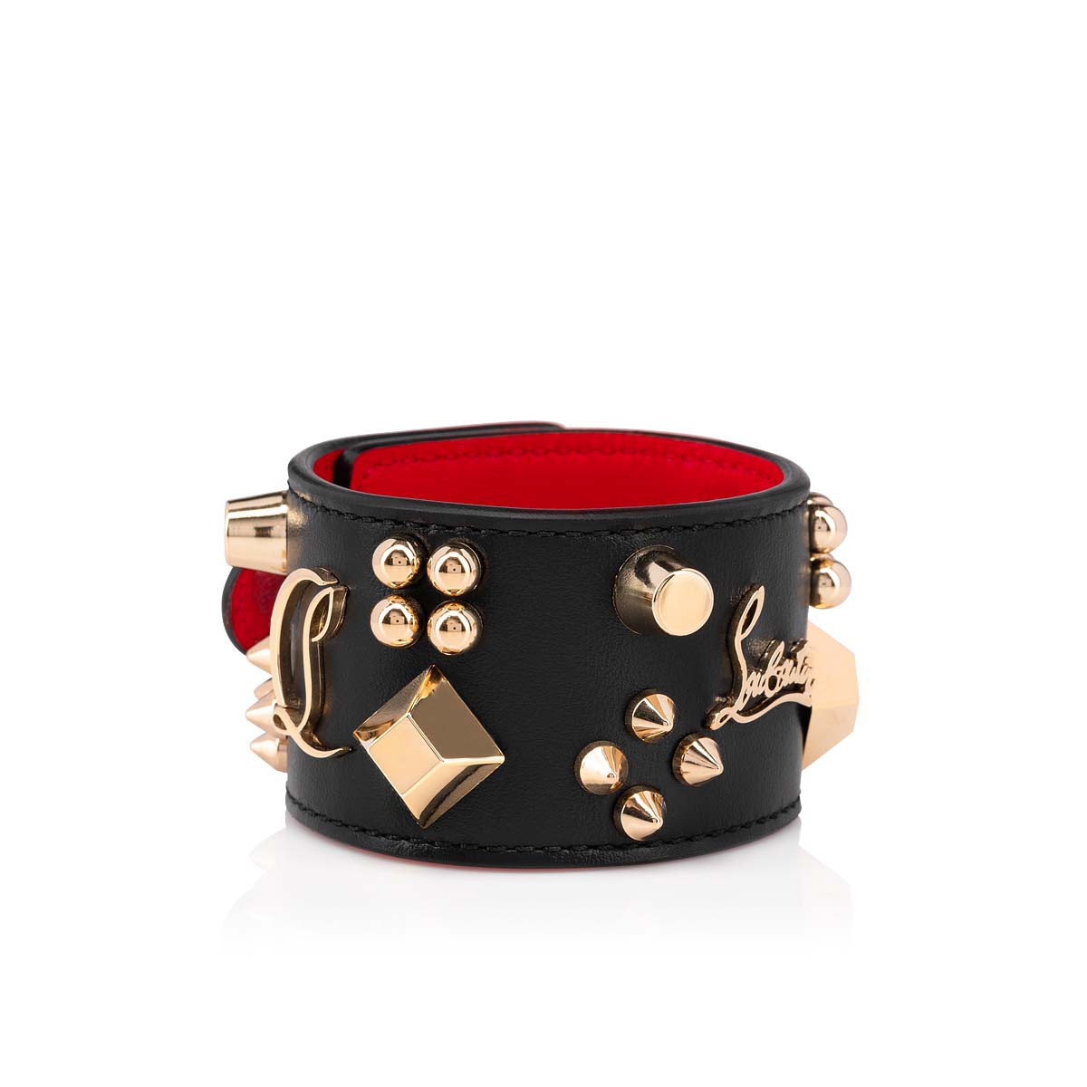 Carasky Bracelet Black Calf Bracelets Christian Louboutin