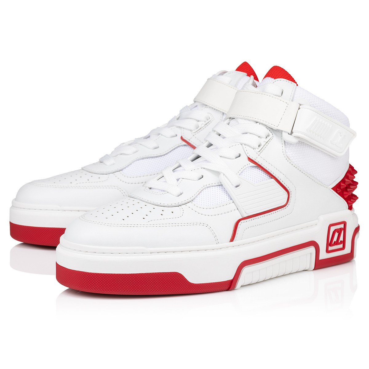 Astroloubi Mid White Calf leather Men Shoes Christian Louboutin