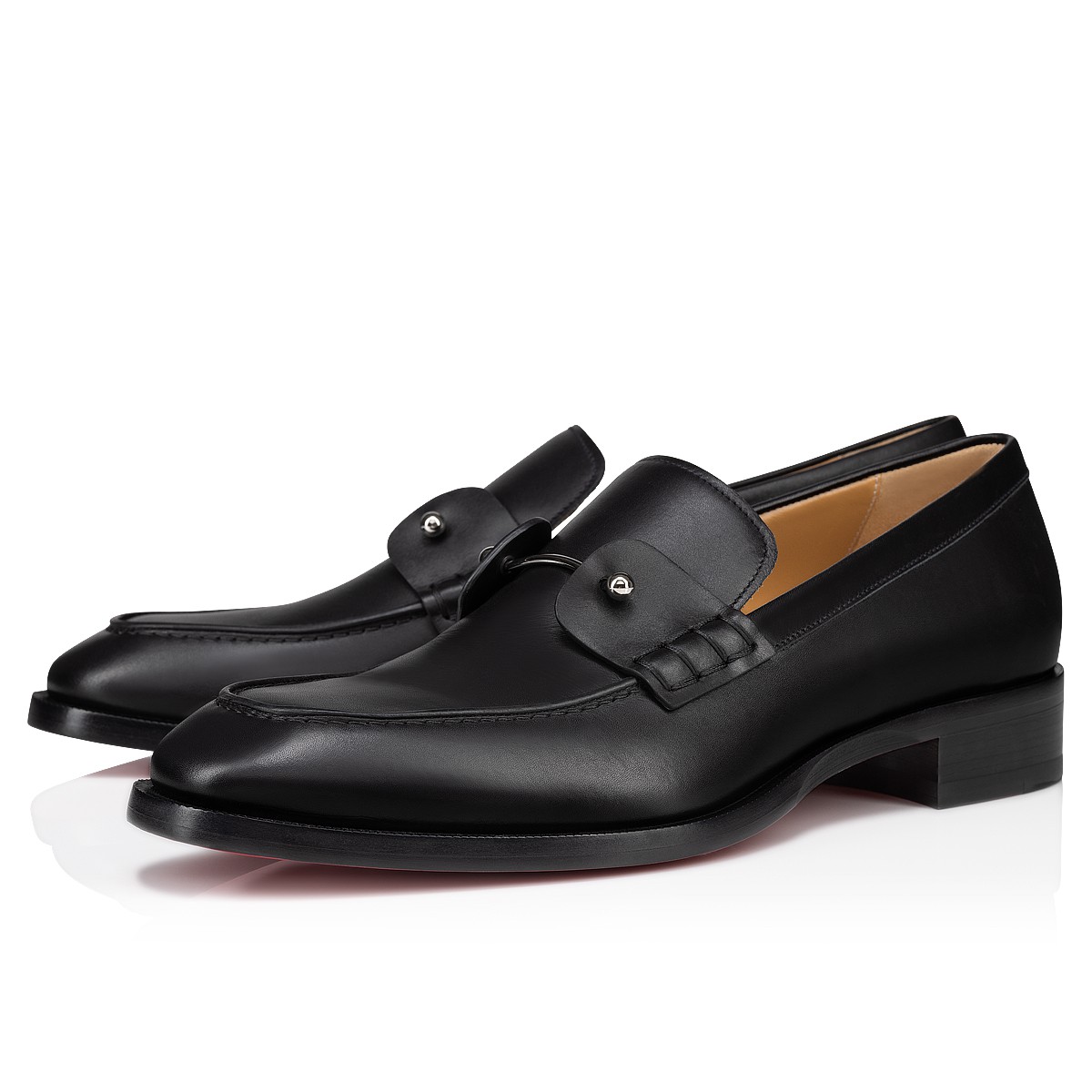 Salvatore Ferragamo Black Calf Leather Moccasin Formal Shoes 