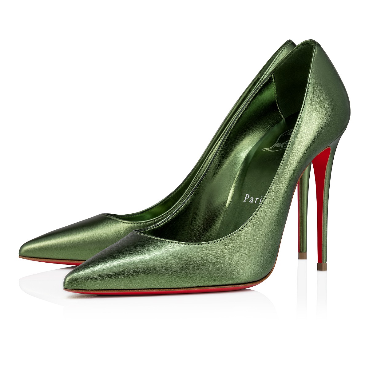 Kate 100 綠色 納帕皮 - 鞋履 - Christian Louboutin