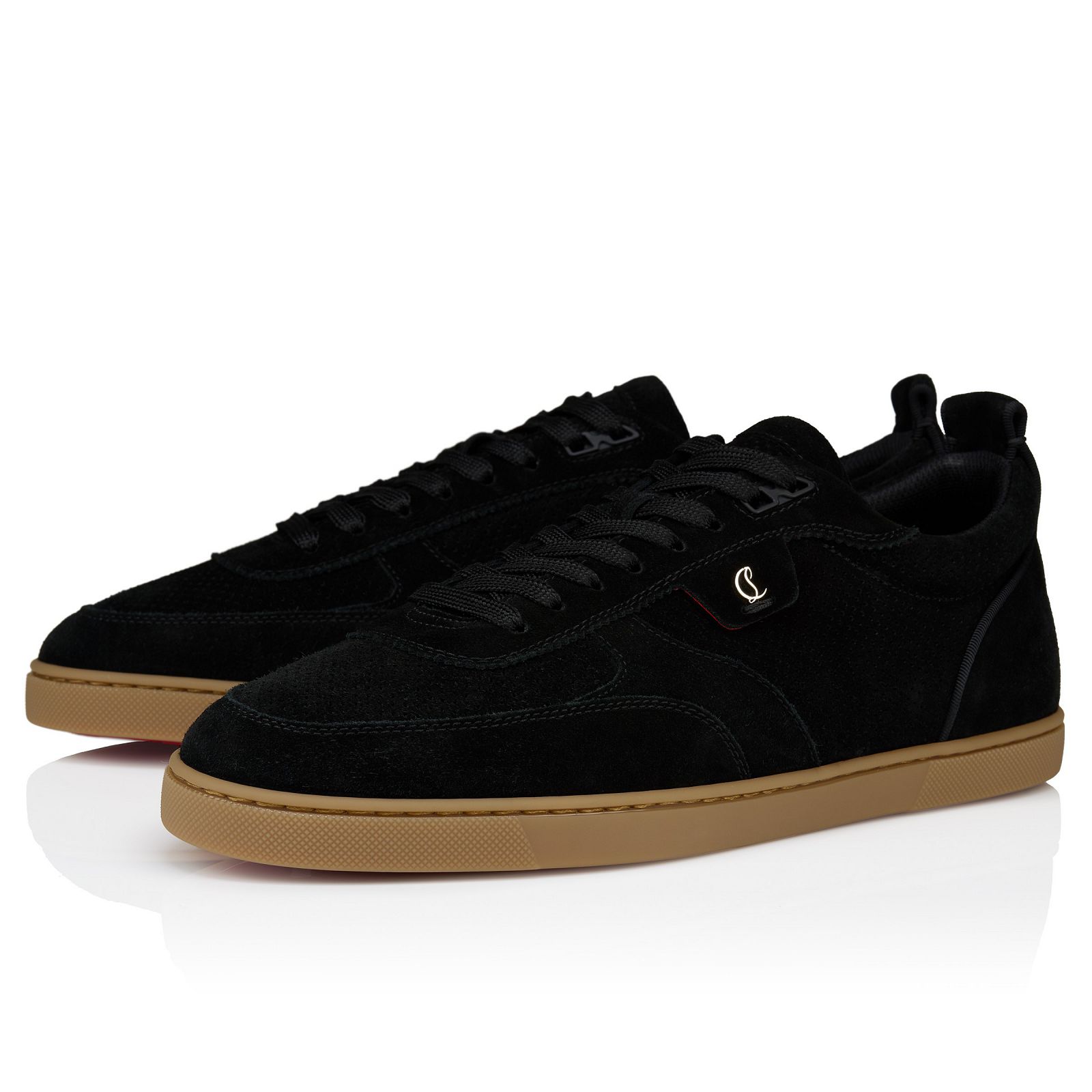 【Christian Louboutin】Tutti Rui スエード スニーカーブラック Tutti Rui Black Calf leather - Men Shoes - Christian Louboutin