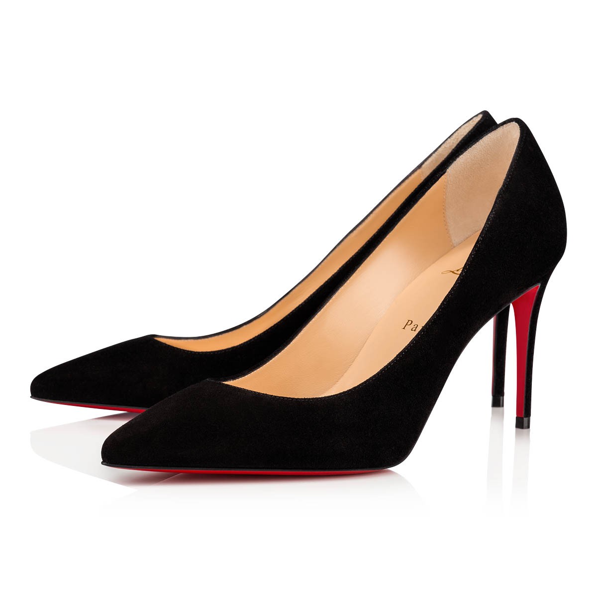 Kate 85 Black Veau velours Women Shoes Christian Louboutin