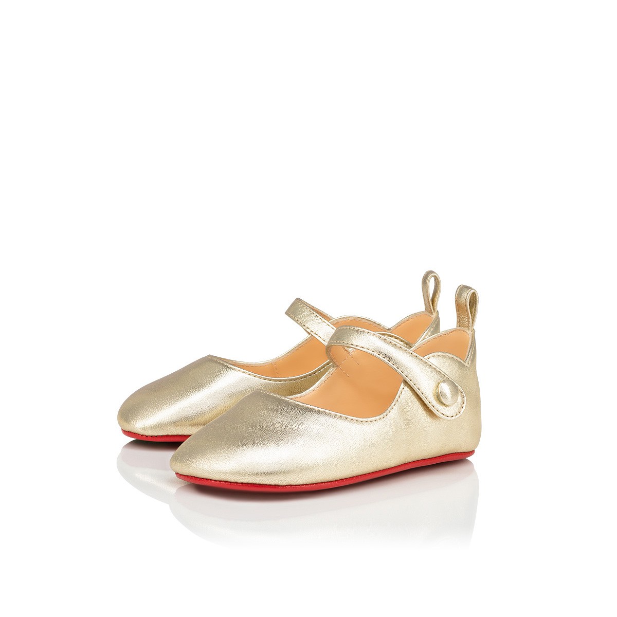 Baby Love Chick Gold 納帕皮- Unisex Kid Shoes - Christian Louboutin