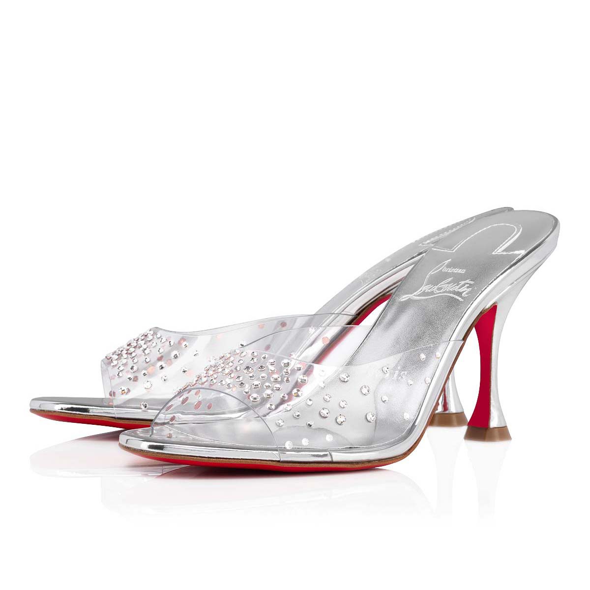 Christian louboutin clear heels discount