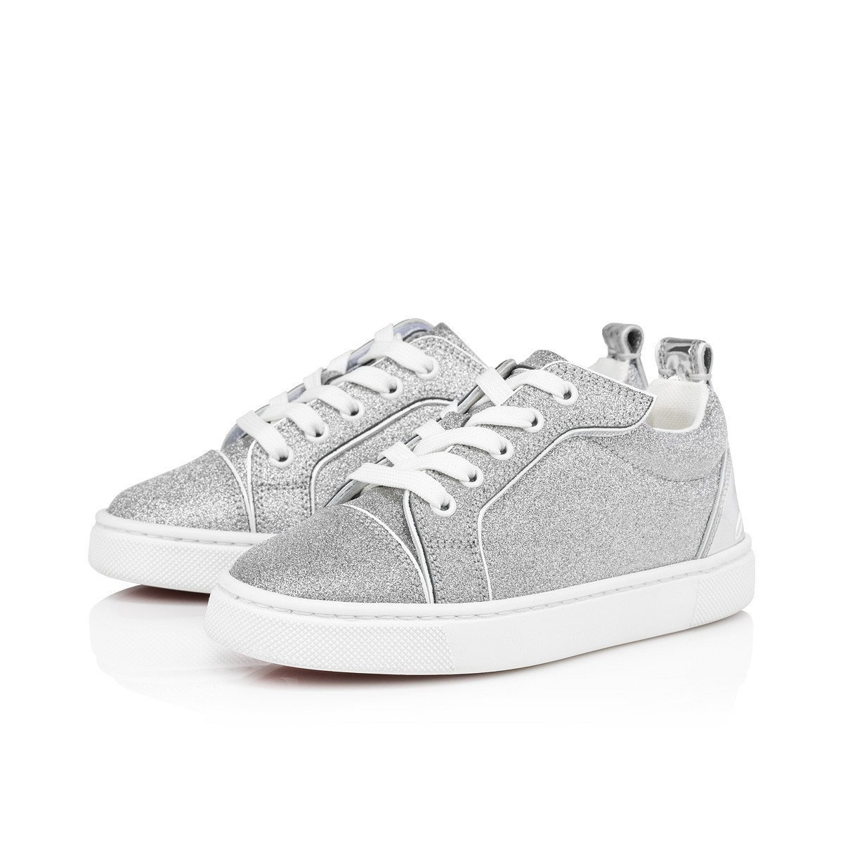 Funnyto Silver Calf leather - Unisex Kid Shoes - Christian Louboutin
