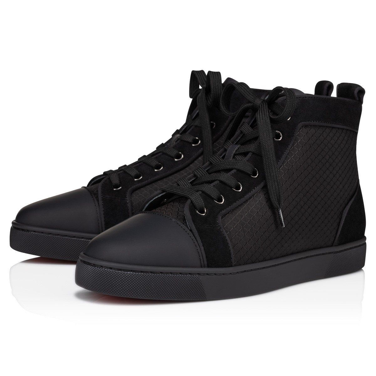 Louis Black Calf leather Men Shoes Christian Louboutin
