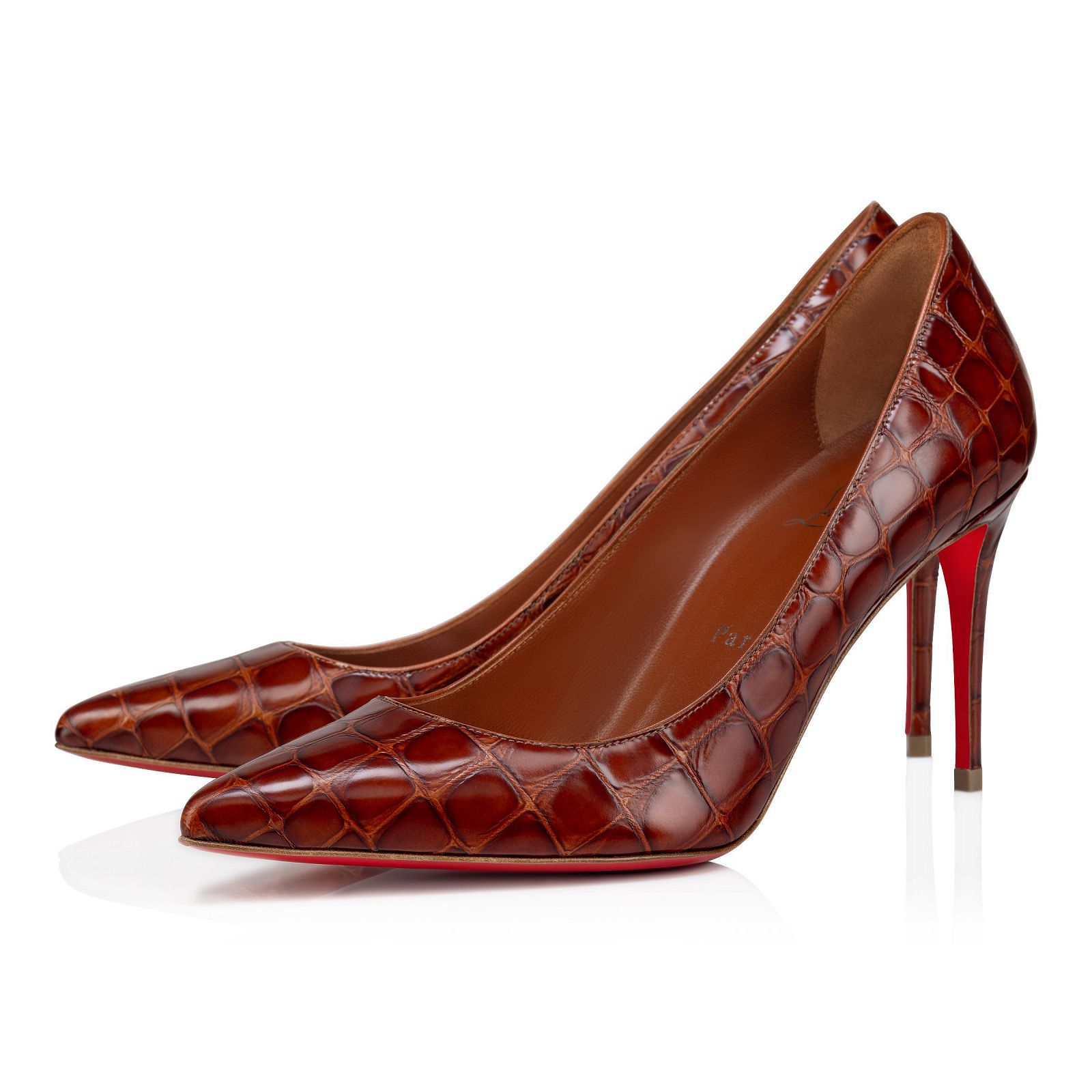 Kate 85 Acajou Calf leather Women Shoes Christian Louboutin