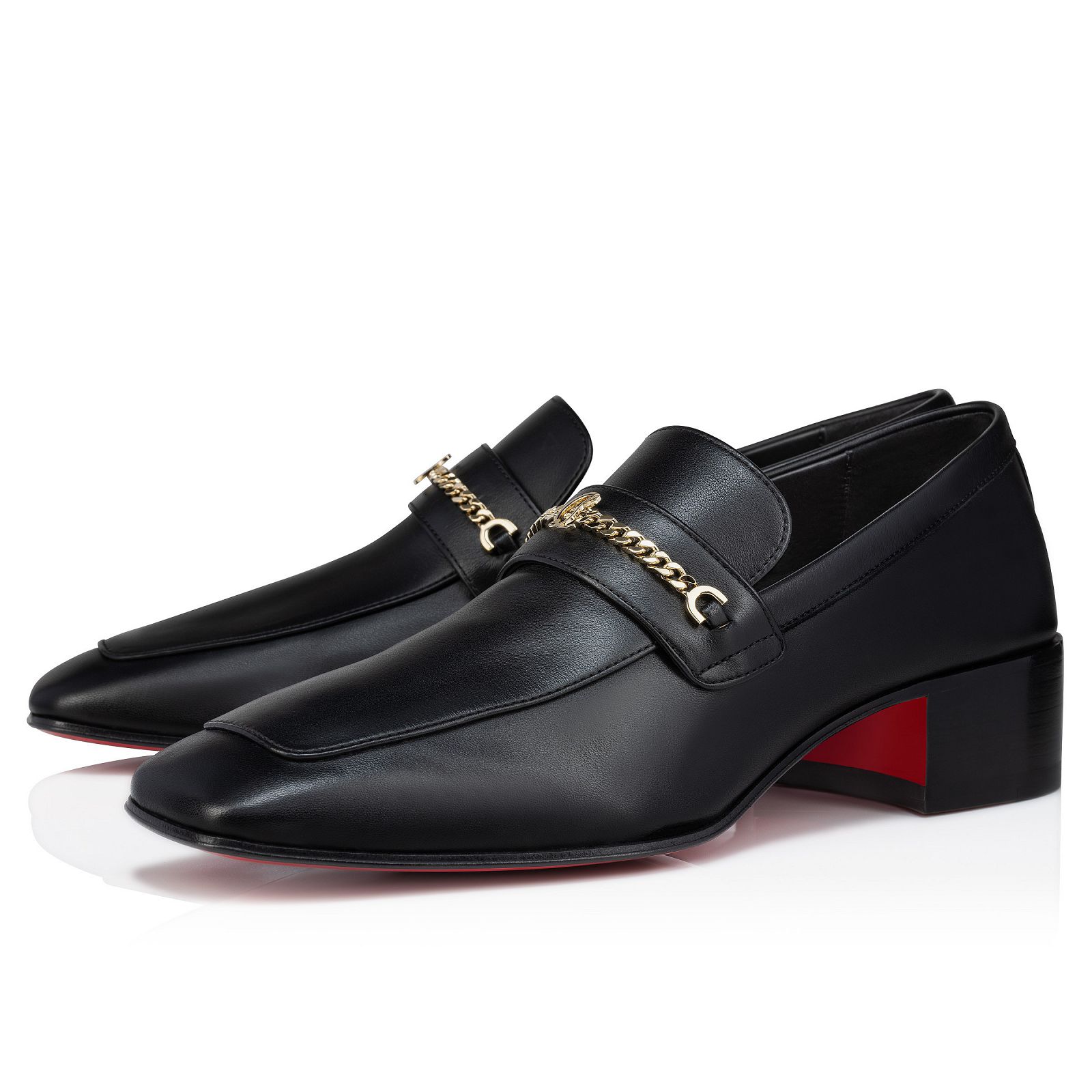 MJ Moc man 40 Black Calf leather Men Shoes Christian Louboutin