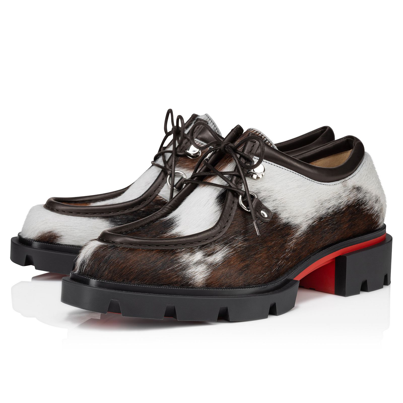 Our Pabelito Brown and white Calf leather Men Shoes Christian Louboutin