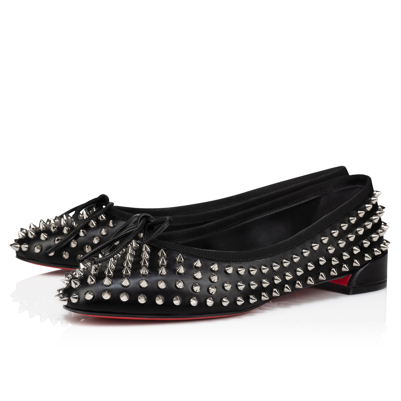Sweetie Jane Spikes Black Lambskin Women Shoes Christian Louboutin