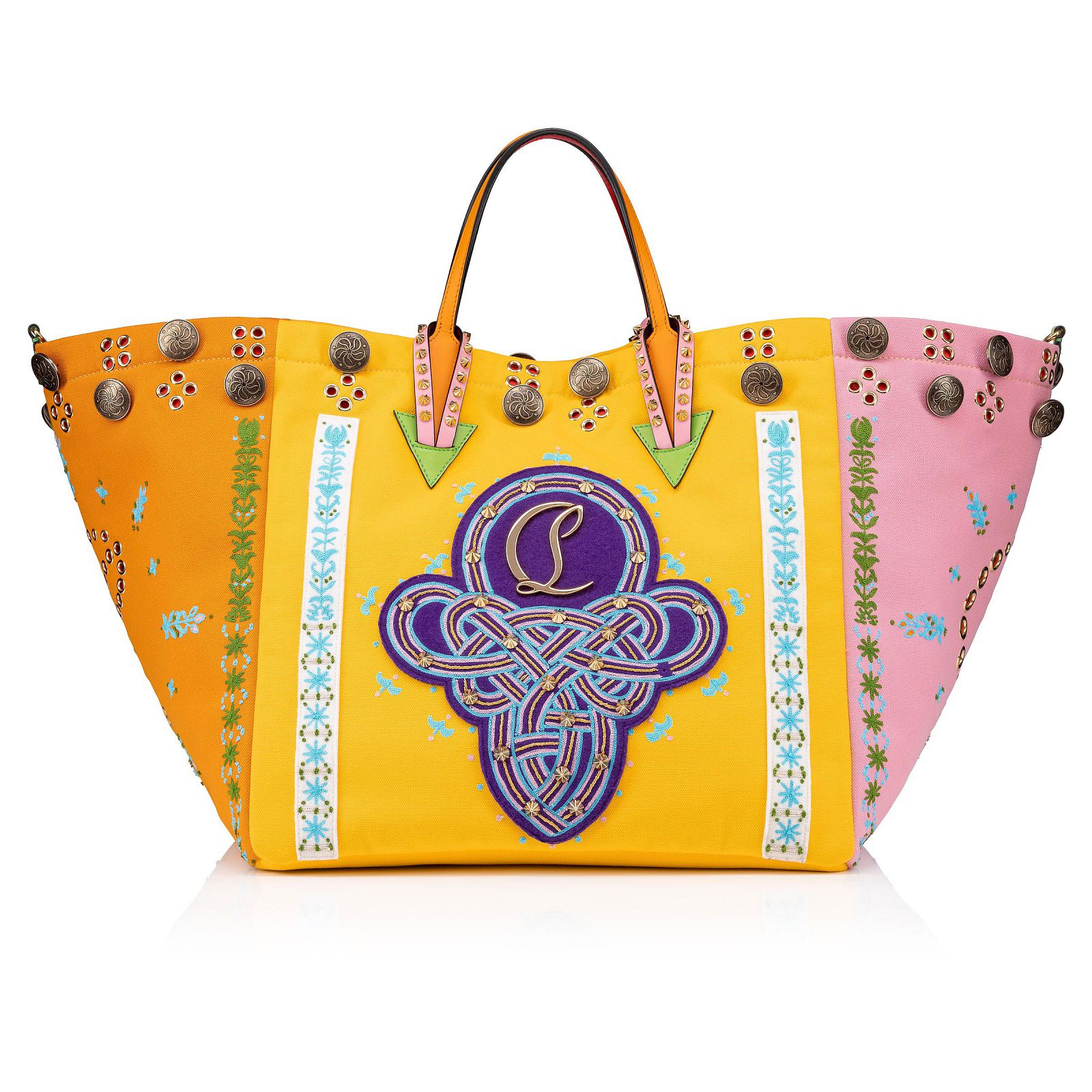 Breizcaba Large Multicolor Fabric Creative Print Handbags Christian breizcaba-large-multicolor-fabric-creative-print-handbags-christian