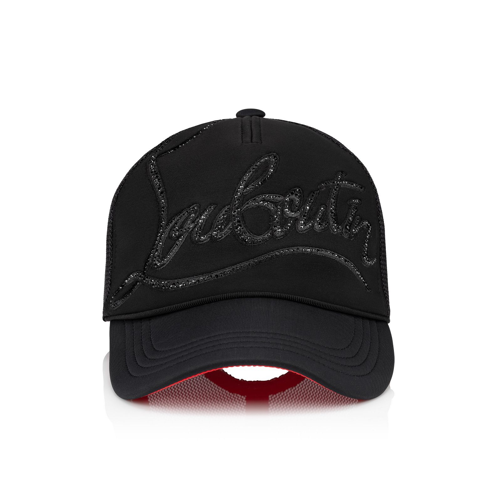 Rocknride Strass Black Fabric - Men Hats - Christian Louboutin