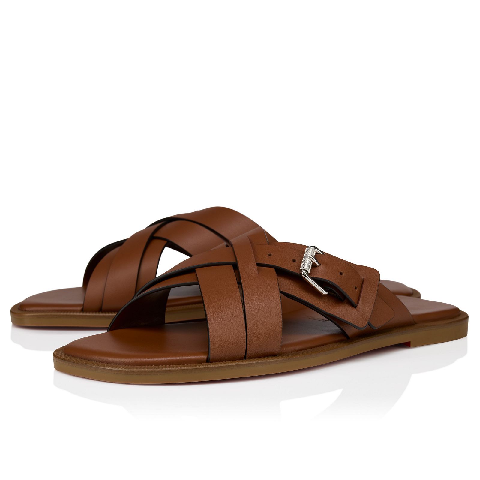 【CHRISTIAN LOUBOUTIN】Emircross レザー サンダル Emircross Cuoio Calf leather - Men Shoes - Christian Louboutin