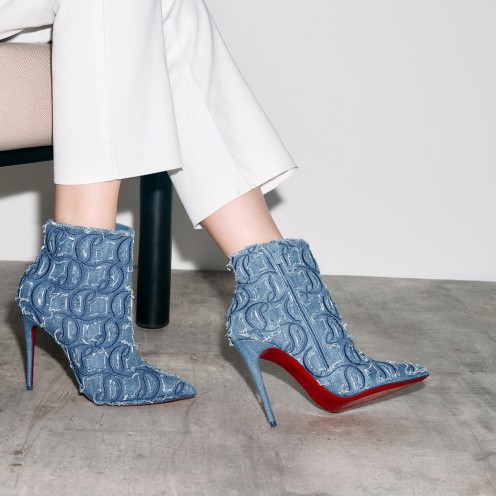 Shoes - So Kate Booty Toile Denim Brode - Christian Louboutin_2