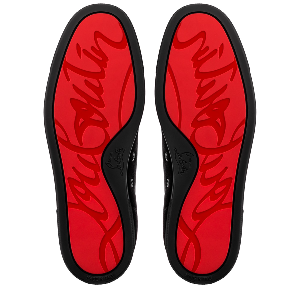 Louis Junior Spikes Black Veau velours Men Shoes Christian Louboutin