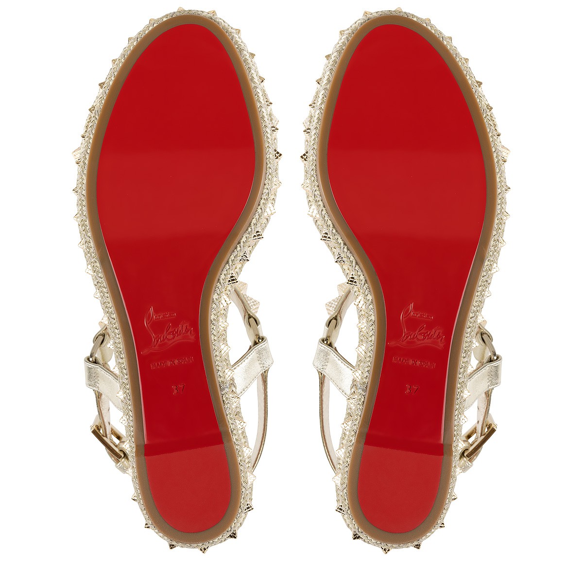 Pyraclou 60 Platine Nappa leather Women Shoes Christian Louboutin