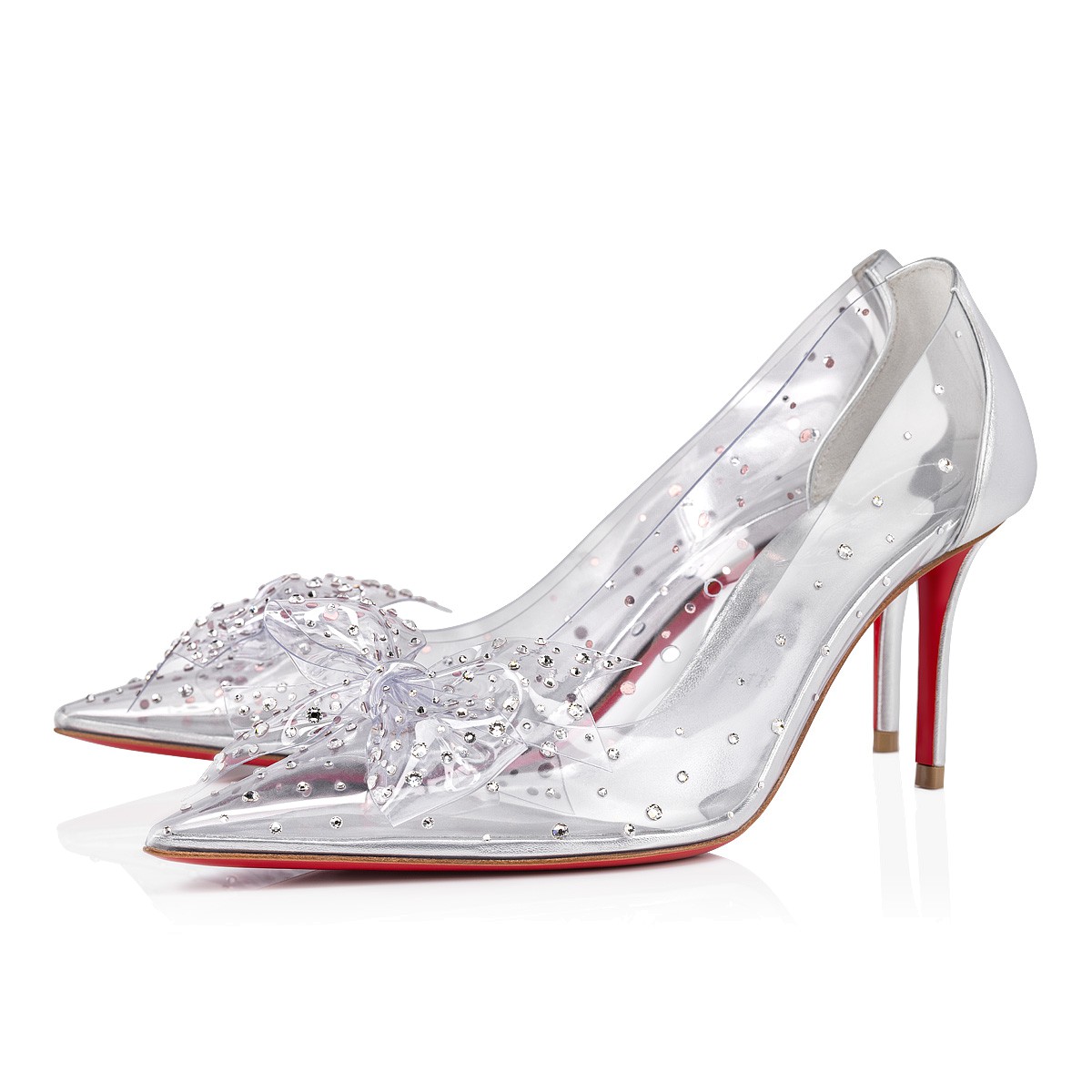 Jelly Strass 80 Silver PVC - Women Shoes - Christian Louboutin