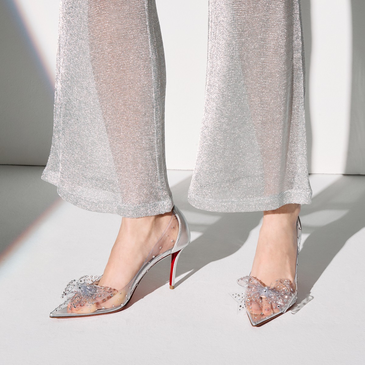 Silver discount christian louboutin