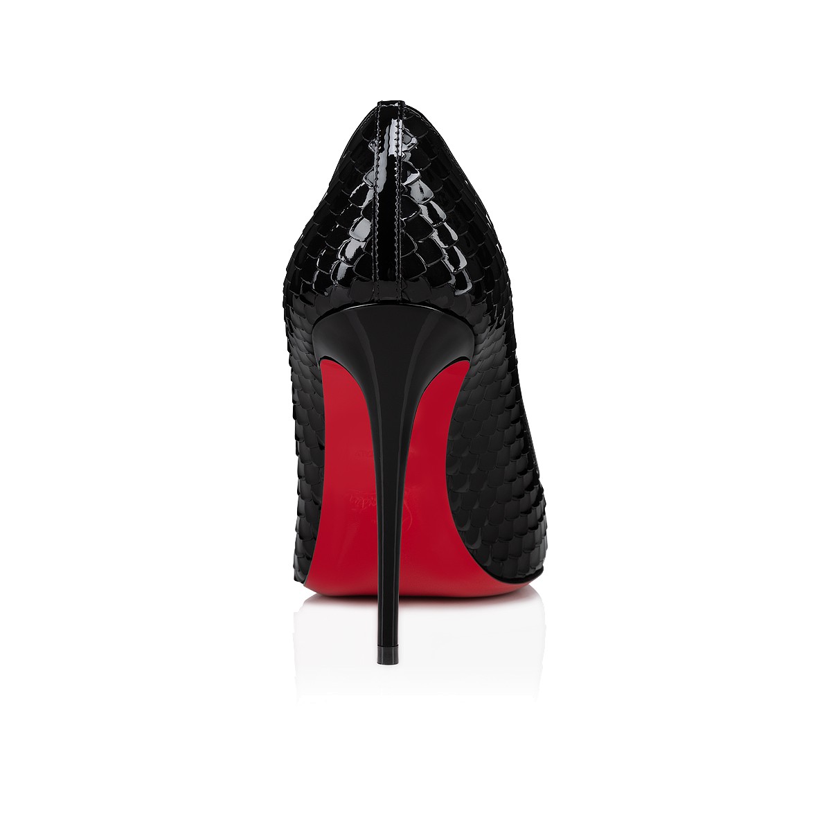 Kate 100 Black Patent calf leather - Women Shoes - Christian Louboutin
