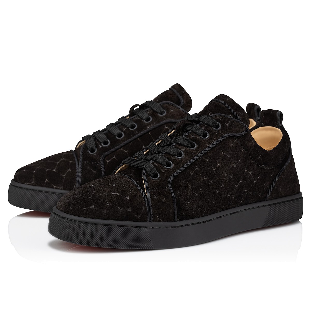 Brown Louis Junior suede trainers, Christian Louboutin