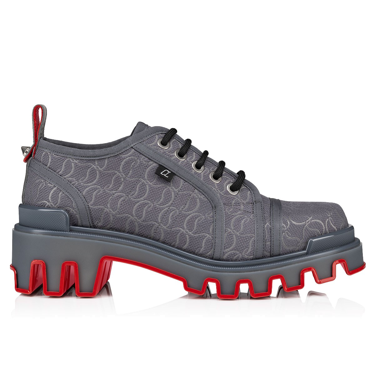 Louboutin shoes grey discount
