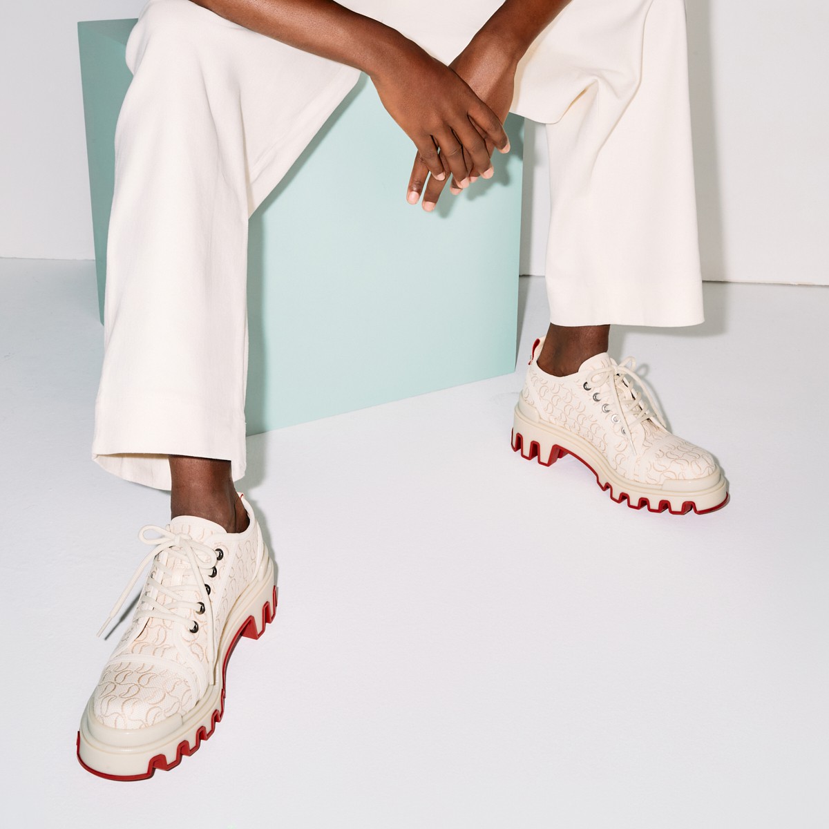 Panamic Dune Natural Cotton Men Shoes Christian Louboutin