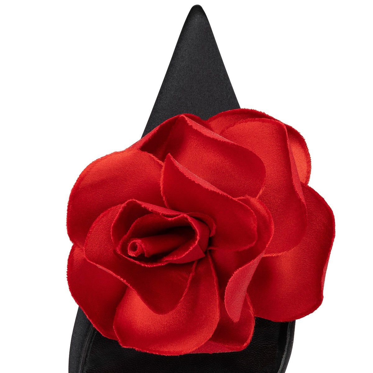 Bellarose 100 Black Crepe satin Women Shoes Christian Louboutin
