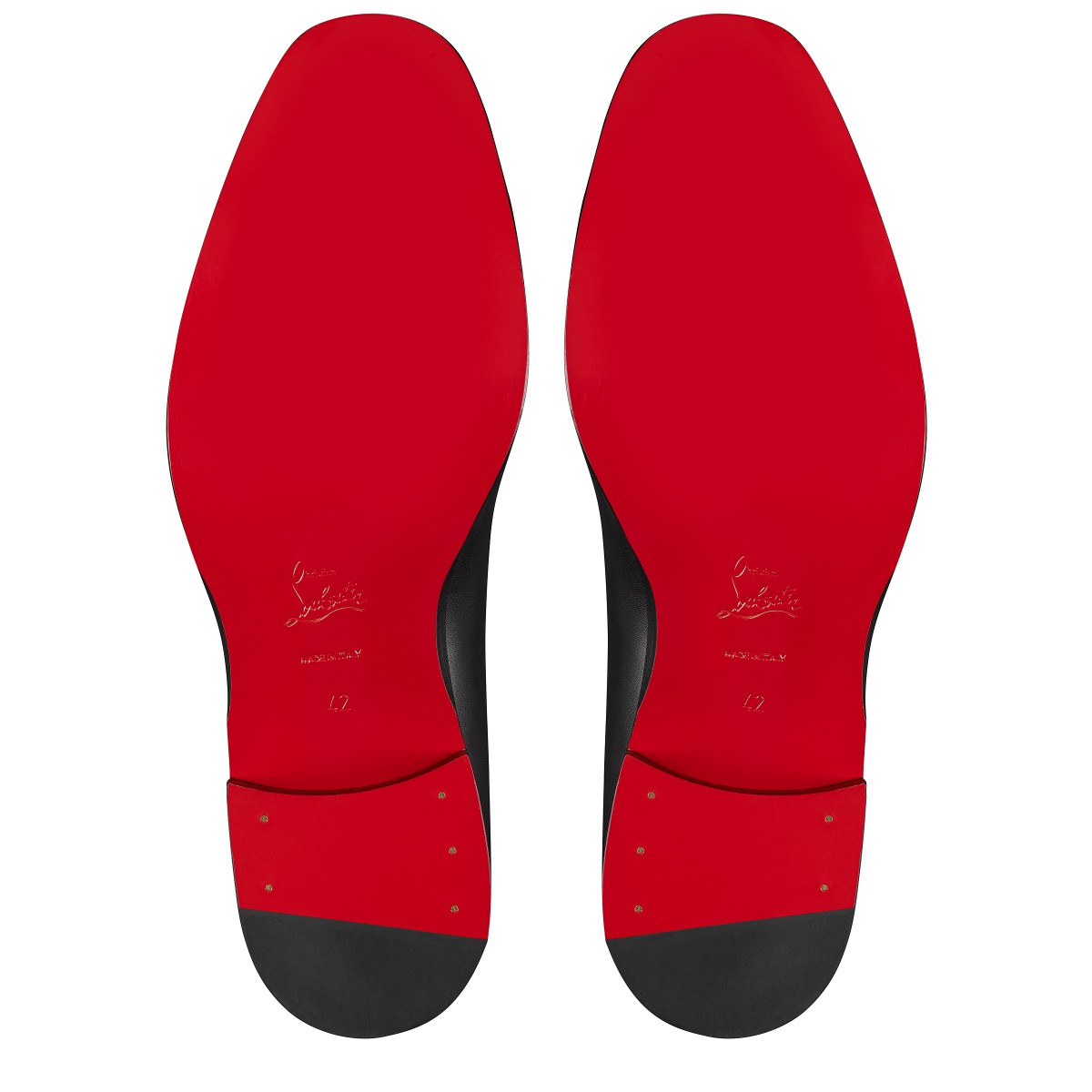 Chambelimonk Black Calf leather Men Shoes Christian Louboutin