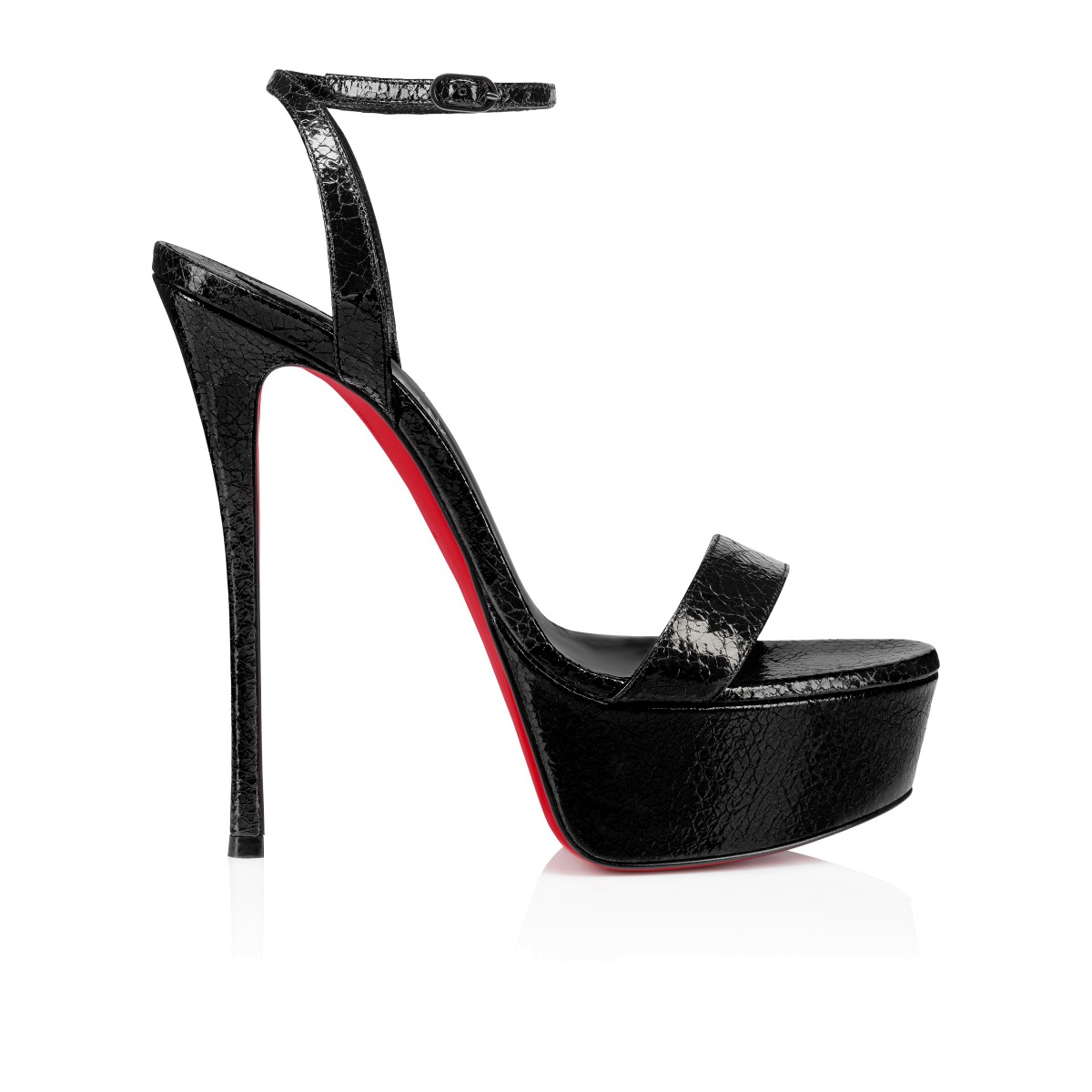 Loubi Queen Alta 150 Black Star specchio leather Women Shoes Christian Louboutin