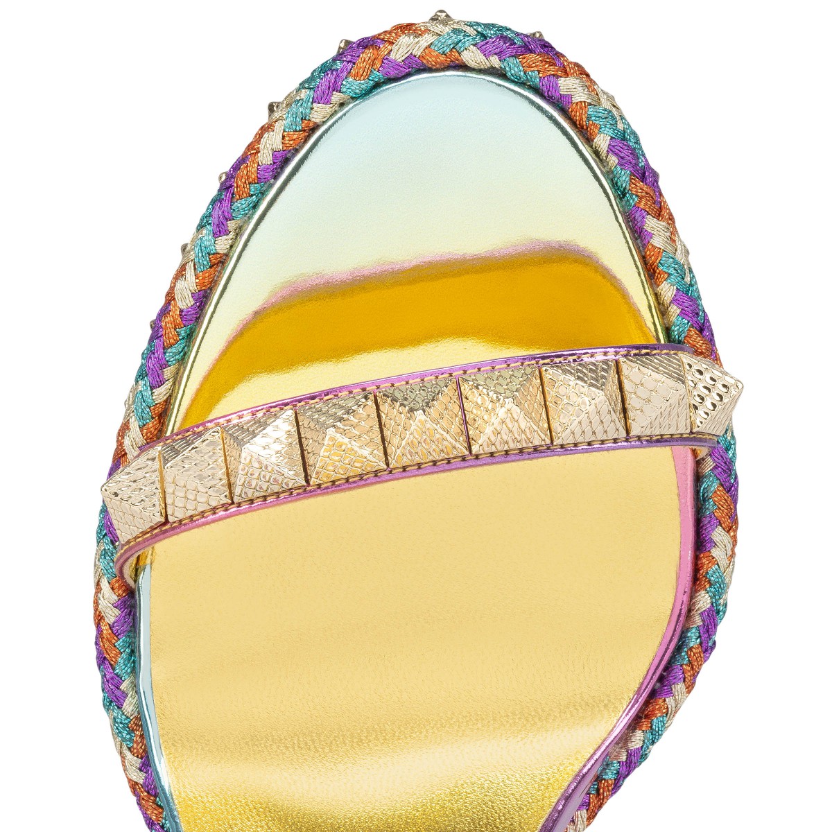 Pyraclou 110 Multicolor Boreal specchio leather - Women Shoes - Christian  Louboutin