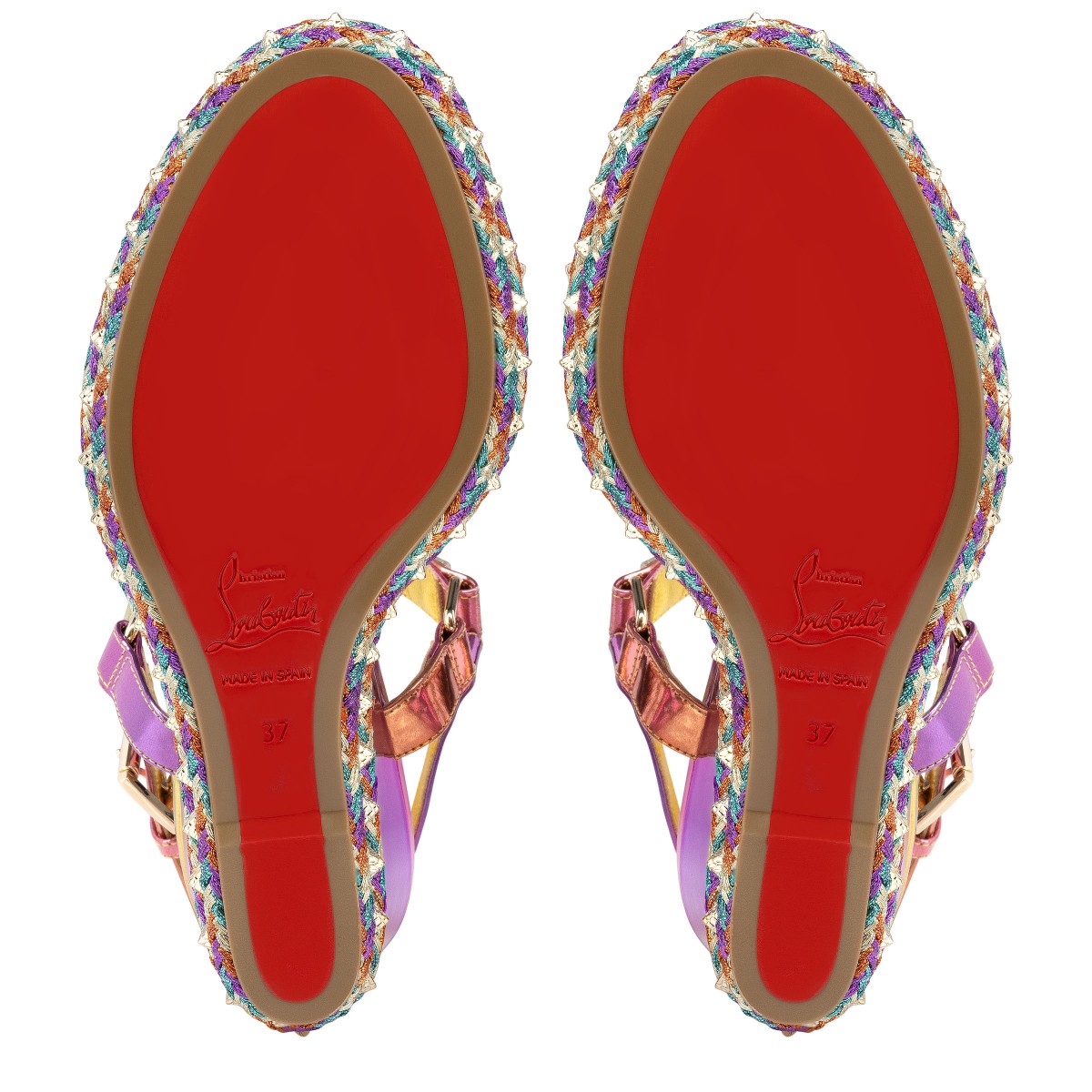 Pyraclou 110 Multicolor Boreal specchio leather - Women Shoes - Christian  Louboutin