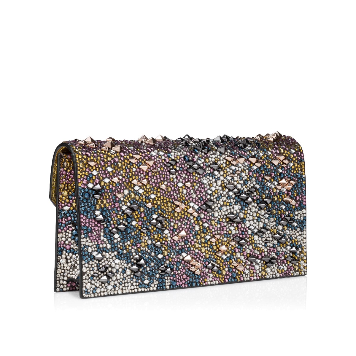 Loubi54 Multicolor Metallic suede and Eternity strass Handbags Christian Louboutin