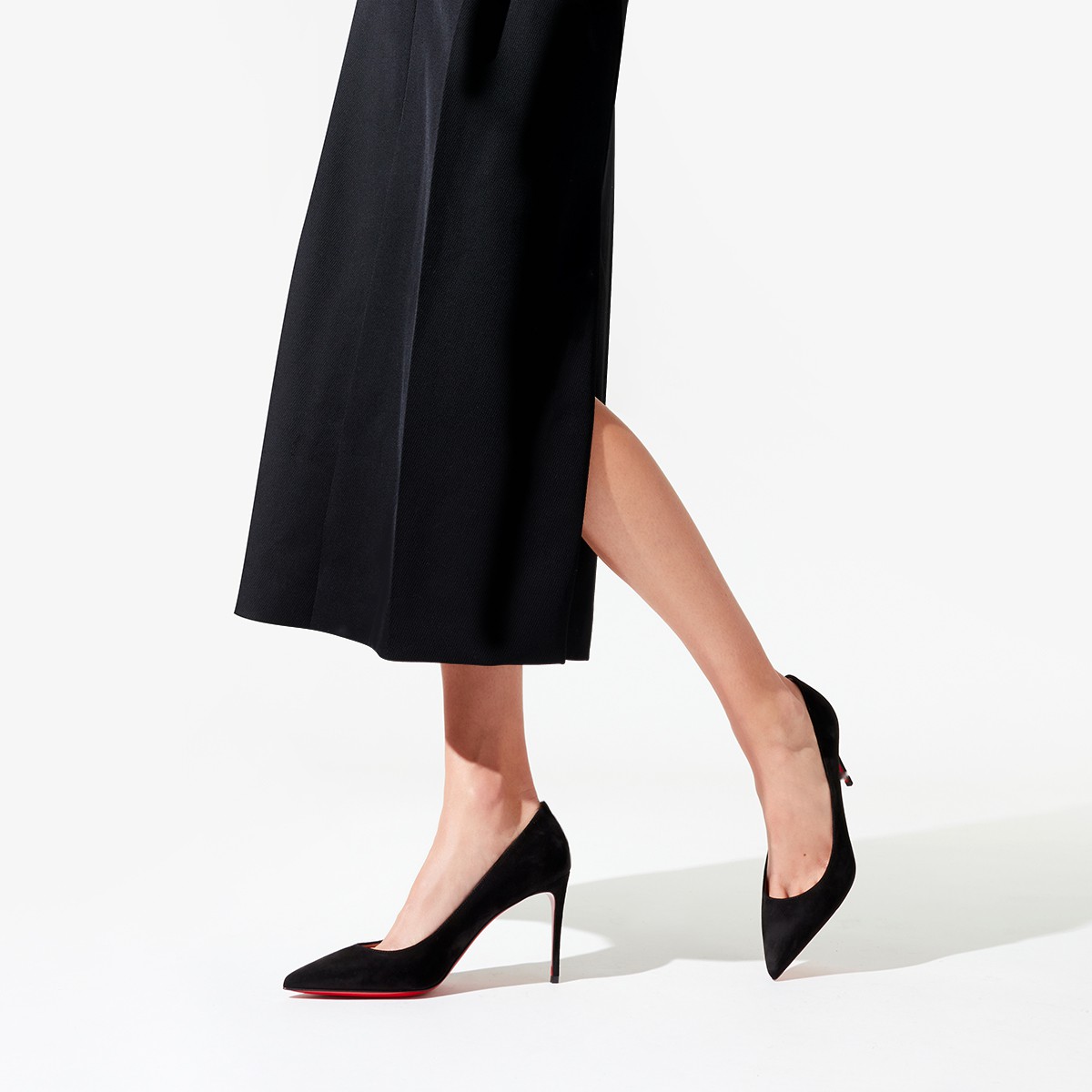 So kate velvet heels Christian Louboutin Black size 4 US in Velvet -  34822966
