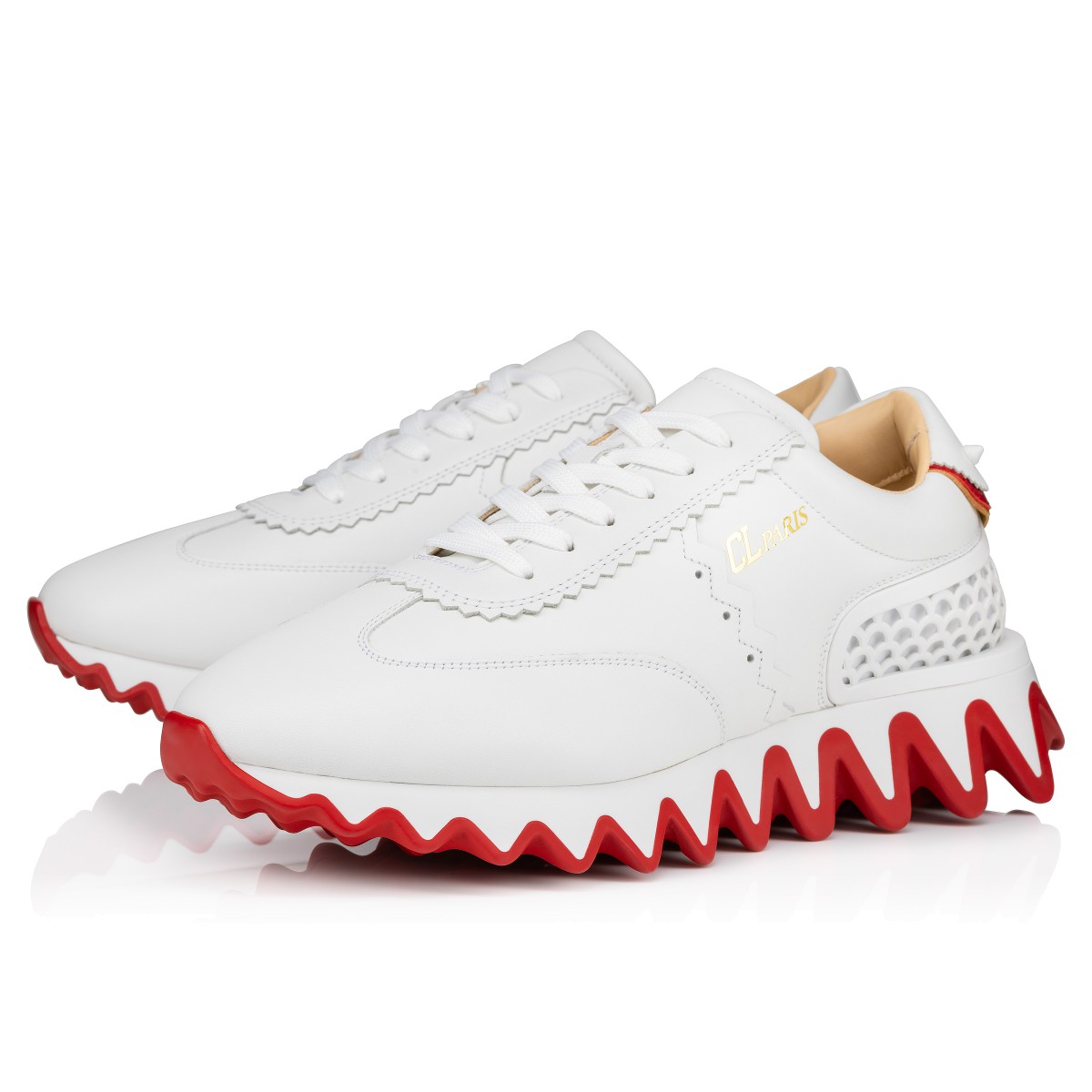 Loubishark White Calf leather Men Shoes Christian Louboutin