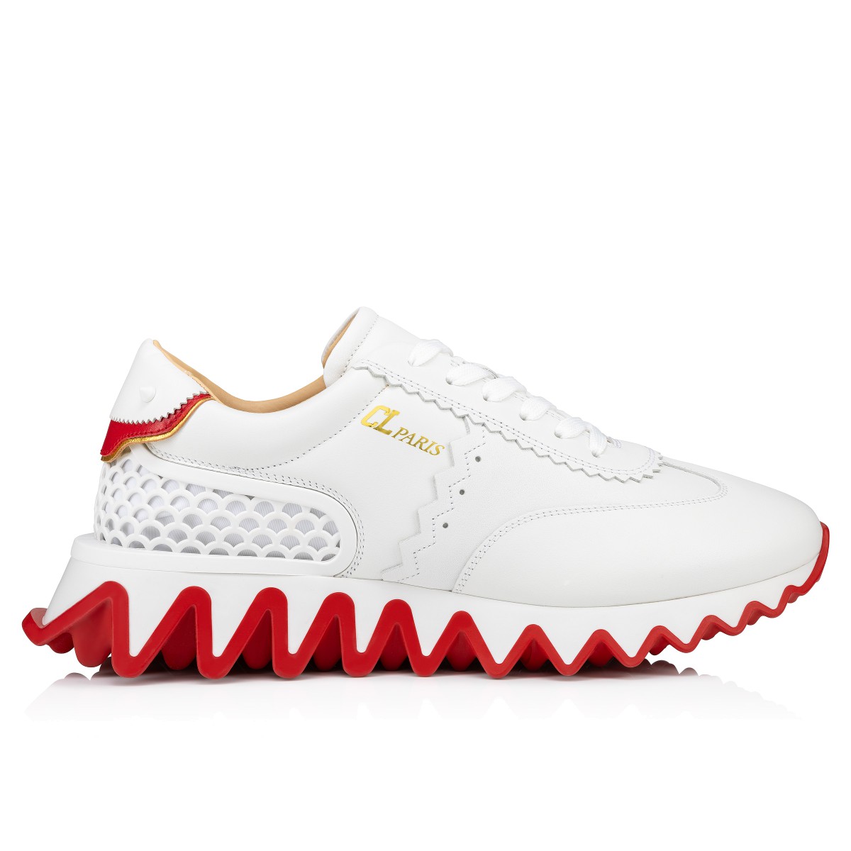 Louboutin white low outlet