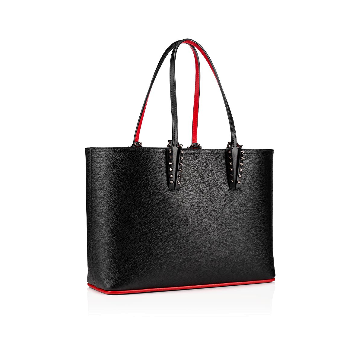 Paloma - Clutch - Grained calf leather and spikes Loubinthesky - Black -  Christian Louboutin United States