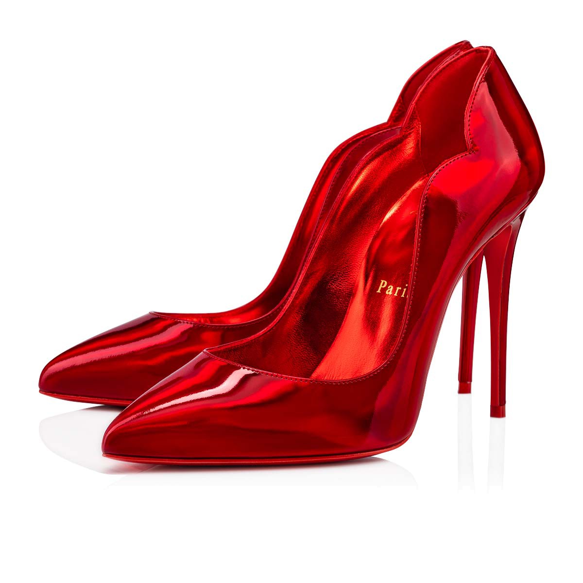 Hot Chick 100 Red Leather - 鞋履 - Christian Louboutin