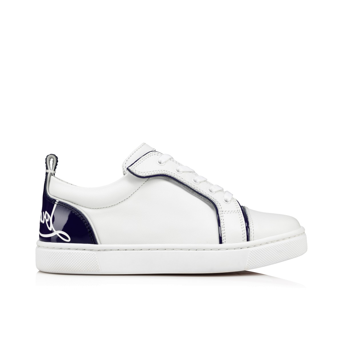 Funnyto White Calf leather Unisex Kid Shoes Christian Louboutin