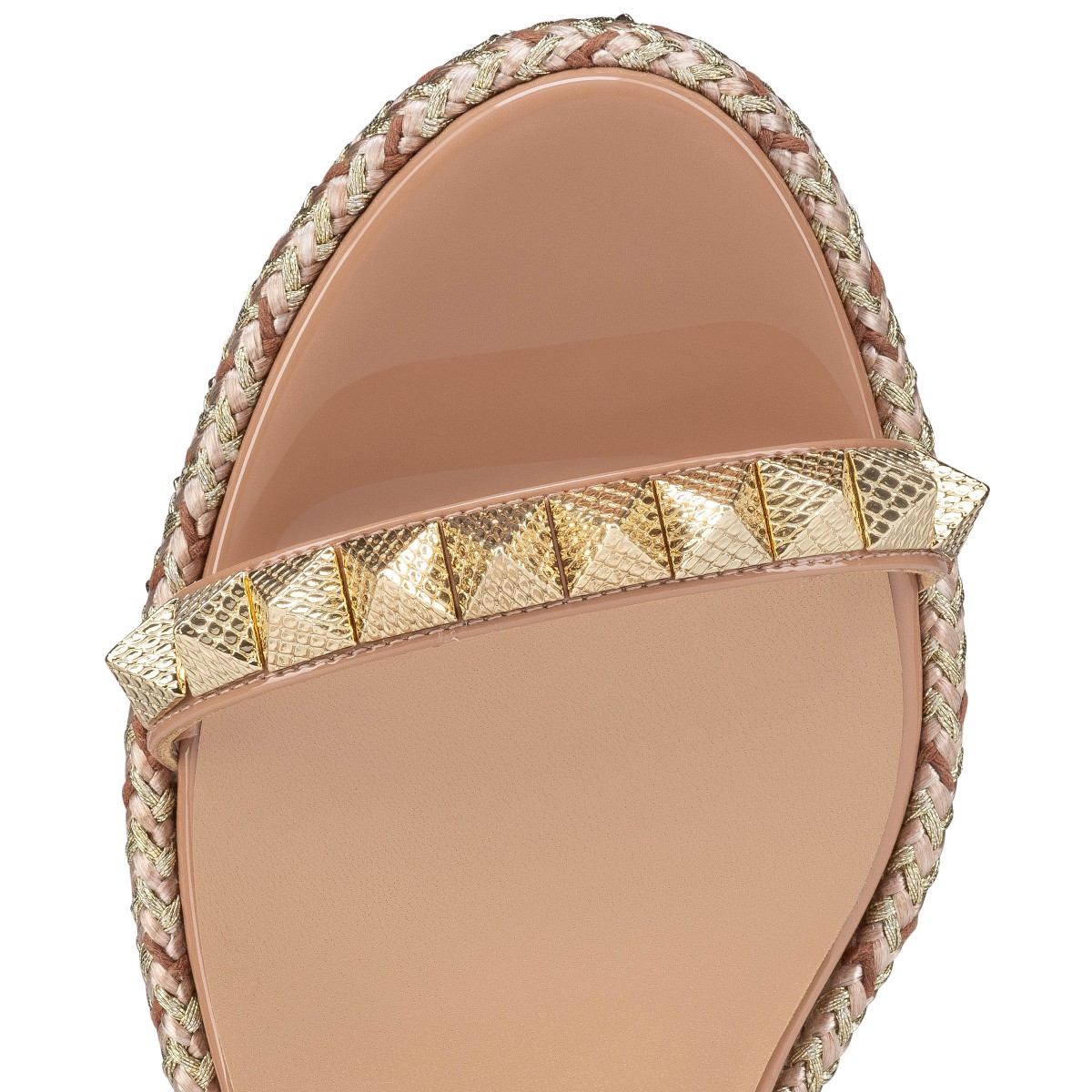 Pyraclou 60 Blush Patent leather Women Shoes Christian Louboutin