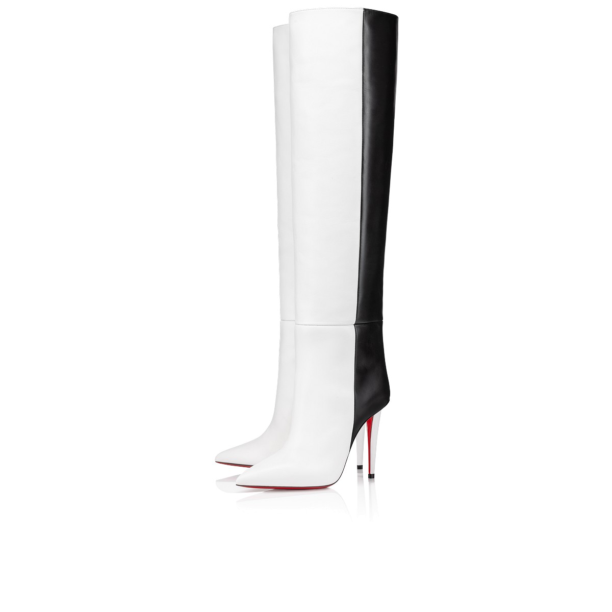 Louboutin boots white new arrivals