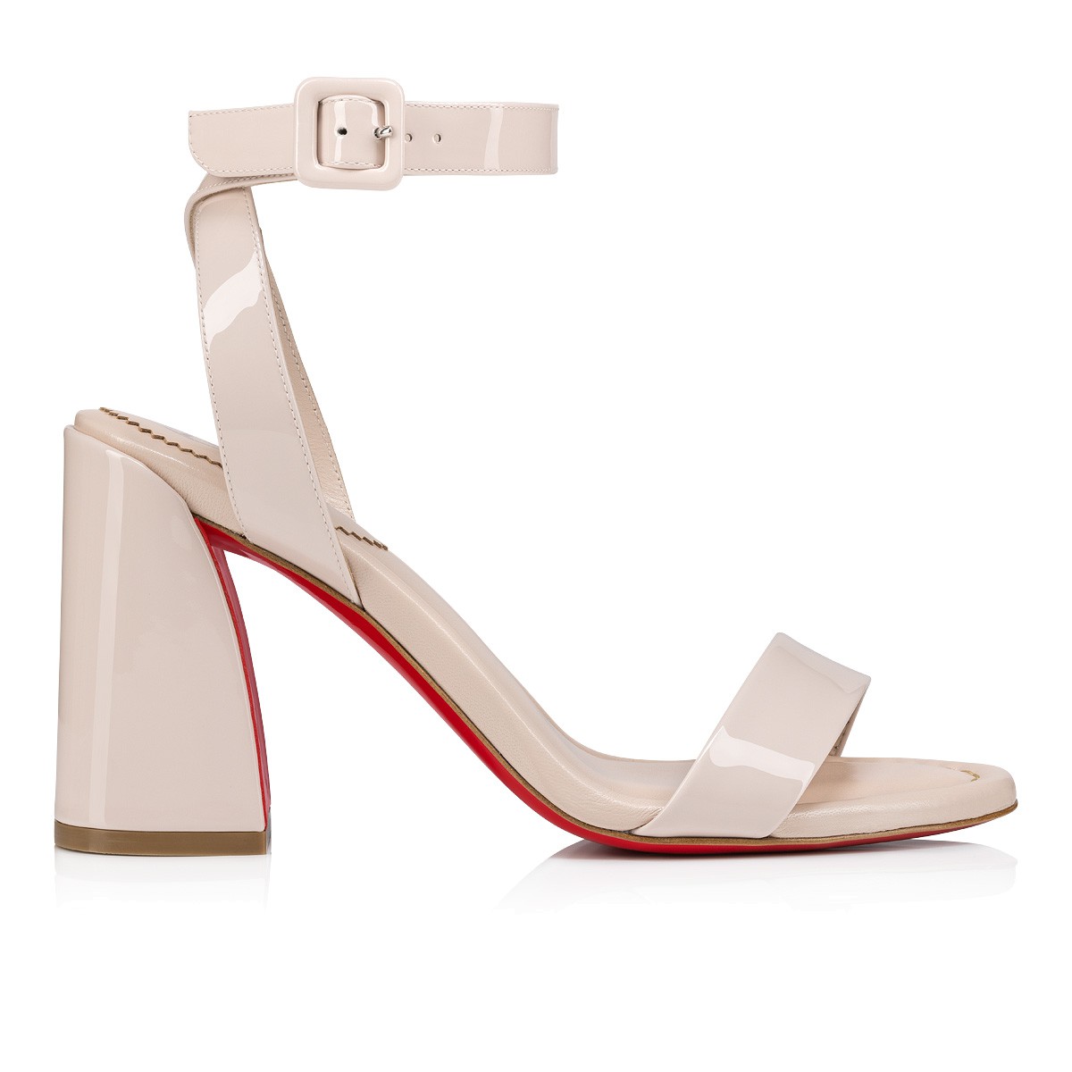Miss Sabina 85 Leche Patent leather Women Shoes Christian Louboutin