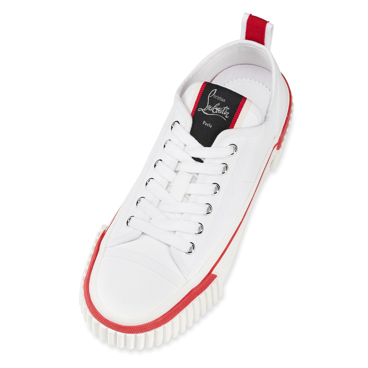 Pedro Junior woman White Fabric Women Shoes Christian Louboutin