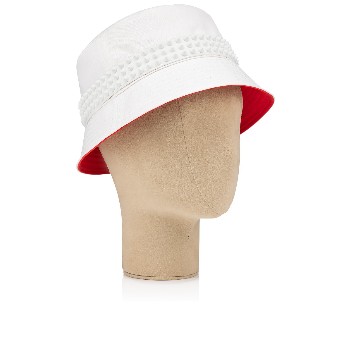 Bobino Spikes Bianco Creative fabric Men Hats Christian Louboutin