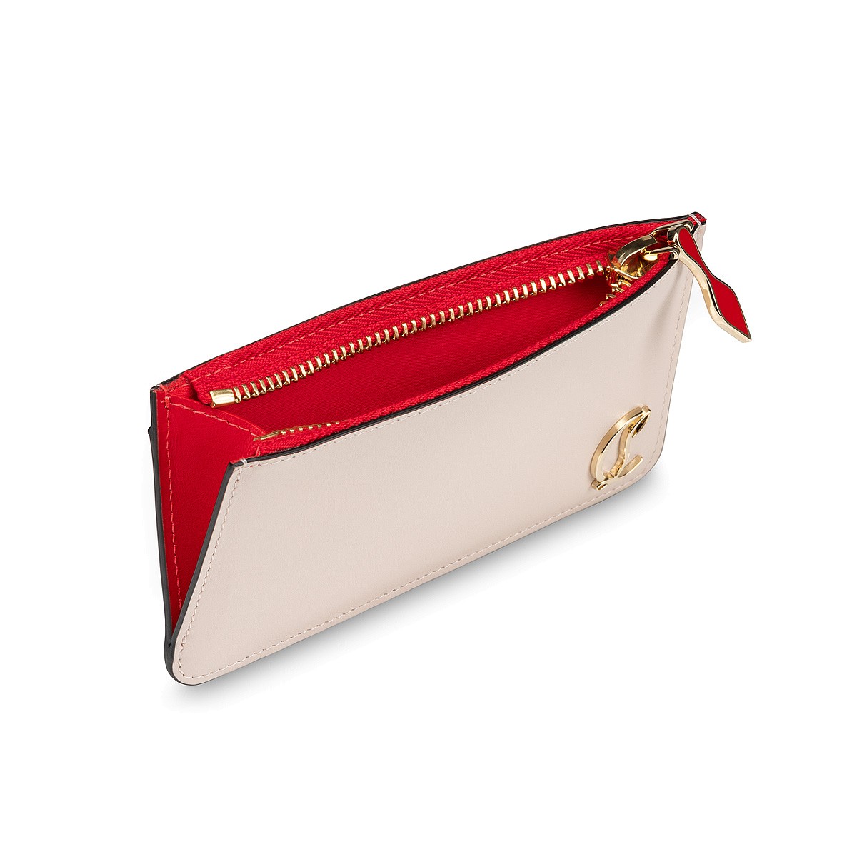 Loubi54 card holder Beige Calf leather Handbags Christian Louboutin