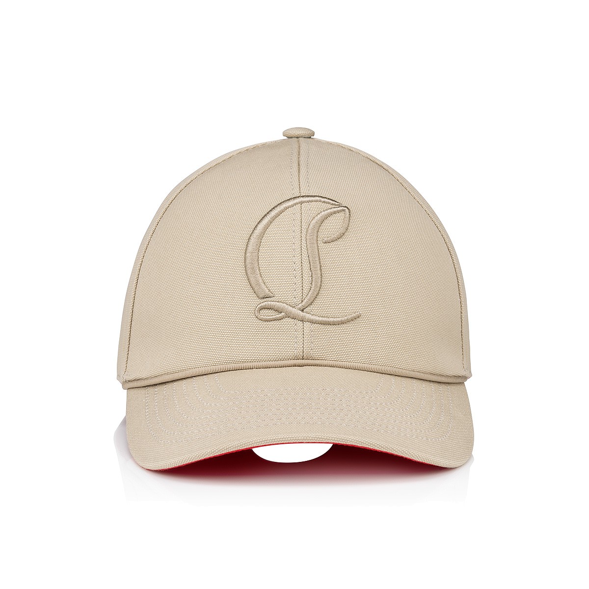 Mooncrest Beige Coton Men Hats Christian Louboutin