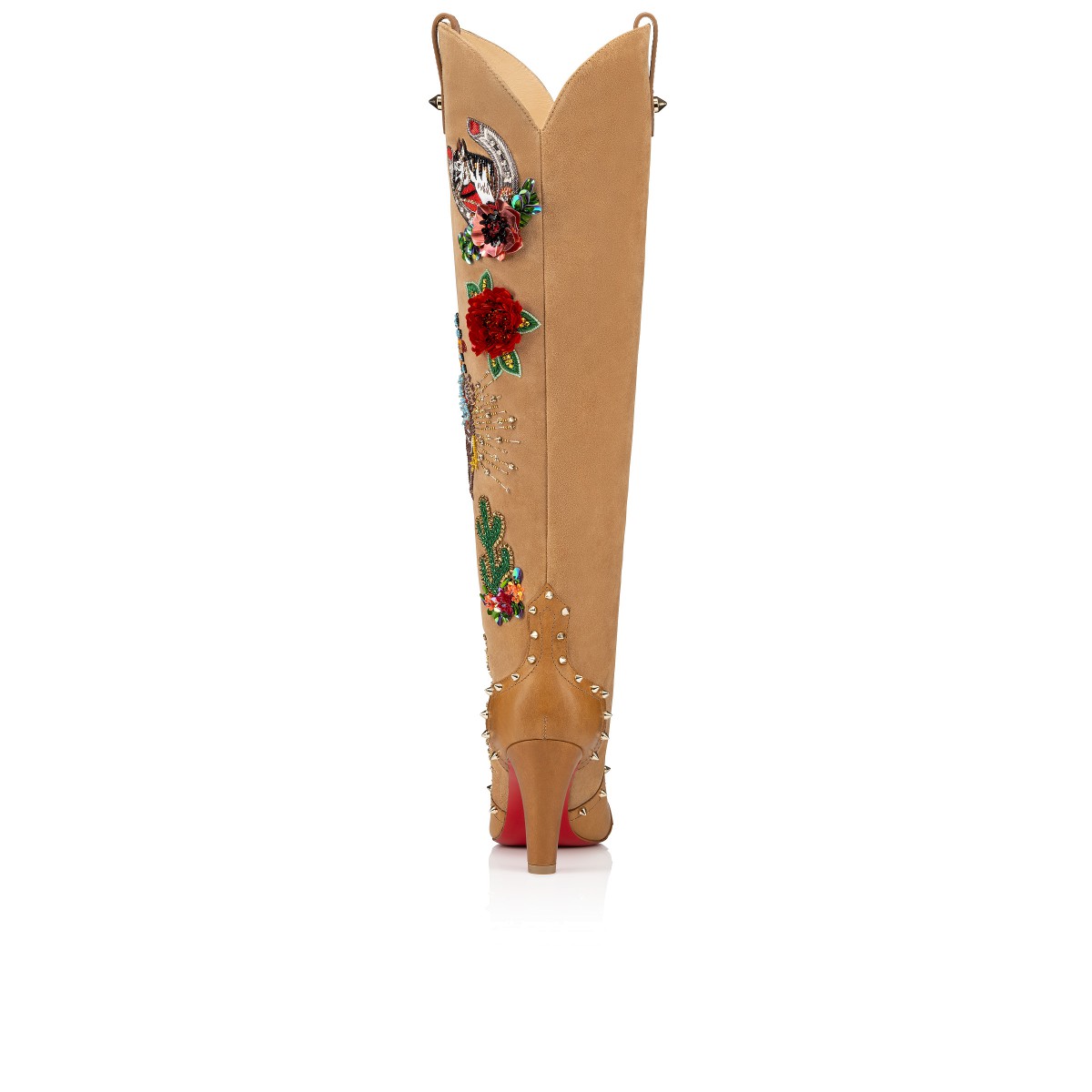 Santia Botta Lucky 85 Multicolor Calf Leather Women Shoes Christian Louboutin