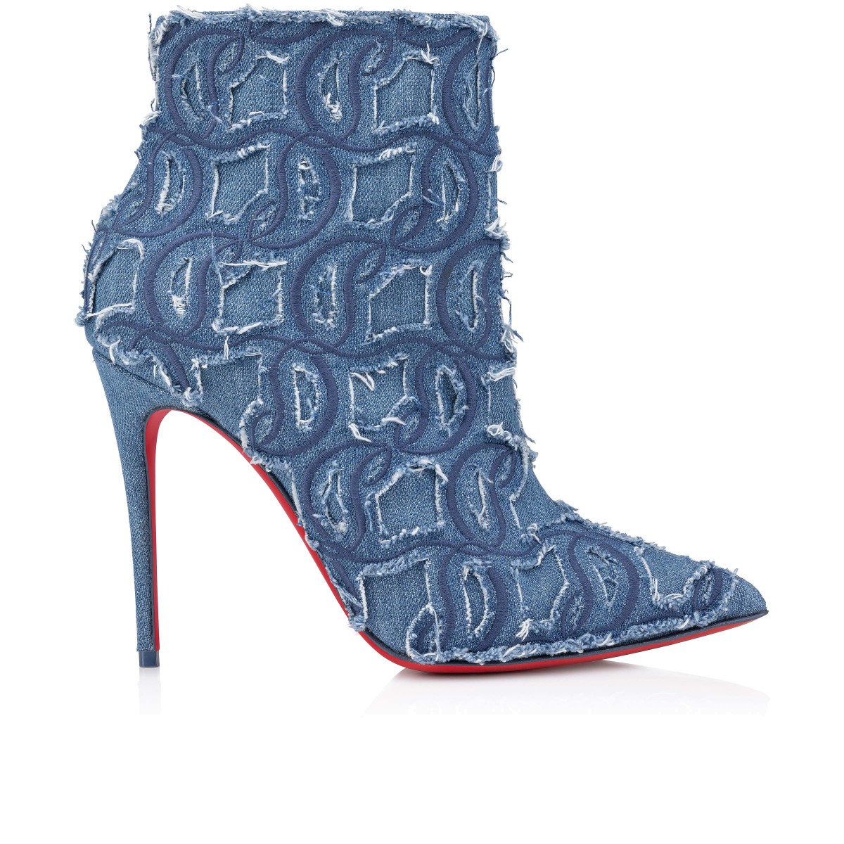 Shoes - So Kate Booty Toile Denim Brode - Christian Louboutin