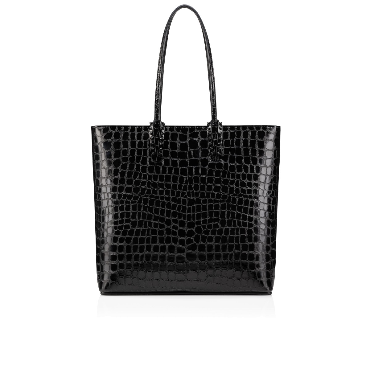 Cabata Black Calf Leather Handbags Christian Louboutin