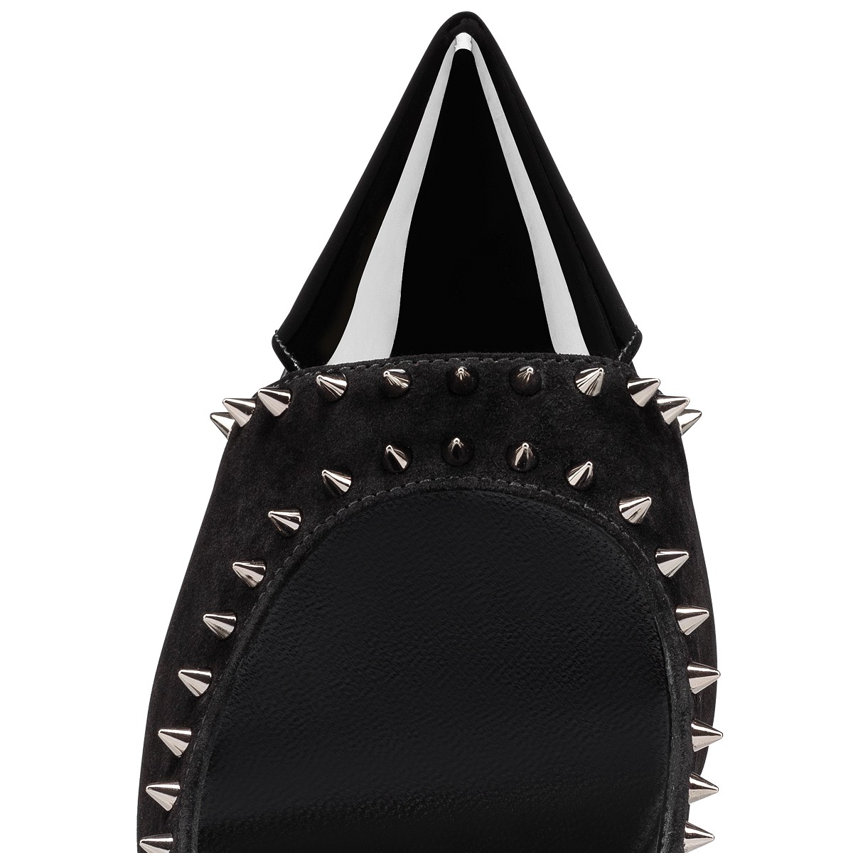 Duvette Spikes 100 Black Patent leather - Women Shoes - Christian Louboutin